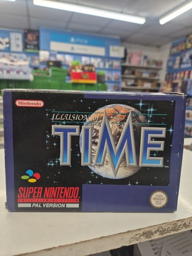 Illusion time snes super - snes,